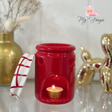 Bruleur pot de confiture cerise