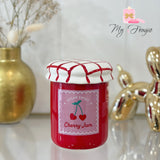 Bruleur pot de confiture cerise